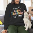 Retro Boho Math Science Professor In My STEM Teacher Era Women Crewneck Sweatshirt, Science Teacher Sweatshirts, gift for family, gift for coworker