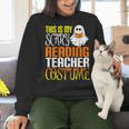 This Is My Scary Reading Teacher Costume Halloween School Women Crewneck Sweatshirt, gift for family, gift for coworker This Is My Scary Reading Teacher Costume Halloween School Women Crewneck Sweatshirt, gift for family, gift for coworker