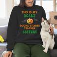 My Scary Social Studies Teacher Costume Halloween Men Women Women Crewneck Sweatshirt, gift for family, gift for coworker My Scary Social Studies Teacher Costume Halloween Men Women Women Crewneck Sweatshirt, gift for family, gift for coworker