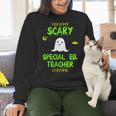 Scary Special Education Ed Teacher Costume Halloween Easy Women Crewneck Sweatshirt, gift for family, gift for coworker Scary Special Education Ed Teacher Costume Halloween Easy Women Crewneck Sweatshirt, gift for family, gift for coworker