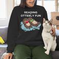 Sea Otter Book Reading Shirt For Bookworm Teachers Women Crewneck Sweatshirt, gift for family, gift for coworker