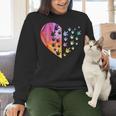 Sign Language Heart ASL For Deaf Teacher Women Crewneck Sweatshirt, gift for family, gift for coworker Sign Language Heart ASL For Deaf Teacher Women Crewneck Sweatshirt, gift for family, gift for coworker