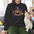 I Smell Children Wicked Cute Kindergarten Teacher Halloween Women Crewneck Sweatshirt, gift for family, gift for coworker
