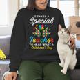 Special Teacher To Hear Child Cant Say Autism Awareness Sped Women Crewneck Sweatshirt, gift for family, gift for coworker