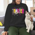 Spooky Halloween Teacher Para Counselor SPED Preppy Boo Kids Women Crewneck Sweatshirt, gift for family, gift for coworker