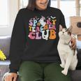 Spooky Teacher Club Halloween Women Crewneck Sweatshirt, gift for family, gift for coworker Spooky Teacher Club Halloween Women Crewneck Sweatshirt, gift for family, gift for coworker