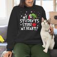 My Students Stole My Heart School Teacher Christmas Men Women Kids Women Crewneck Sweatshirt, gift for family, gift for coworker