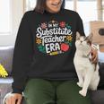 In My Substitute Teacher Era Women Crewneck Sweatshirt, gift for family, gift for coworker