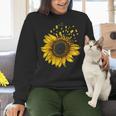 Sunflower Puzzle Pieces Autism Awareness For Mom Teacher For Women Women Crewneck Sweatshirt, gift for family, gift for coworker Sunflower Puzzle Pieces Autism Awareness For Mom Teacher For Women Women Crewneck Sweatshirt, gift for family, gift for coworker