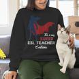 This Is My Super ESL Teacher Costume Lazy Halloween Women Crewneck Sweatshirt, Esl Teacher Sweatshirts, Super Teacher Sweatshirts, gift for family, gift for coworker
