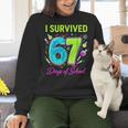 I Survived 67 Days Of School 67 Meme Science Teacher Women Crewneck Sweatshirt, Science Teacher Sweatshirts, gift for family, gift for coworker I Survived 67 Days Of School 67 Meme Science Teacher Women Crewneck Sweatshirt, Science Teacher Sweatshirts, gift for family, gift for coworker