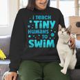 Swimming Teacher I Teach Tiny Humans To Swim Swim Instructor Women Crewneck Sweatshirt, gift for family, gift for coworker