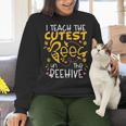 I Teach The Cutest Bees In The Beehive Teacher Women Crewneck Sweatshirt, gift for family, gift for coworker I Teach The Cutest Bees In The Beehive Teacher Women Crewneck Sweatshirt, gift for family, gift for coworker