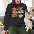i Teach The Cutest Pumpkins In The Patch Teacher Halloween Women Crewneck Sweatshirt, gift for family, gift for coworker