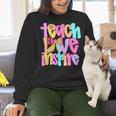 Teach Love Inspire Preppy Back To School Teacher Women Women Crewneck Sweatshirt, gift for family, gift for coworker Teach Love Inspire Preppy Back To School Teacher Women Women Crewneck Sweatshirt, gift for family, gift for coworker