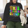 This Teacher 80s 90s Teachers's Day Glows Last Day Of School Women Crewneck Sweatshirt, 90s Teacher Sweatshirts, gift for family, gift for coworker This Teacher 80s 90s Teachers's Day Glows Last Day Of School Women Crewneck Sweatshirt, 90s Teacher Sweatshirts, gift for family, gift for coworker