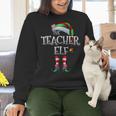 The Teacher Elf Shirt Matching Family Christmas Elf Men Women Kids Women Crewneck Sweatshirt, gift for family, gift for coworker The Teacher Elf Shirt Matching Family Christmas Elf Men Women Kids Women Crewneck Sweatshirt, gift for family, gift for coworker