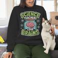 Teacher Halloween Costume Science Teachers Love Brains Women Crewneck Sweatshirt, Science Teacher Sweatshirts, gift for family, gift for coworker Teacher Halloween Costume Science Teachers Love Brains Women Crewneck Sweatshirt, Science Teacher Sweatshirts, gift for family, gift for coworker