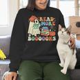 Teacher Halloween Cute Booooks Ghost Read More Books Women Crewneck Sweatshirt, gift for family, gift for coworker Teacher Halloween Cute Booooks Ghost Read More Books Women Crewneck Sweatshirt, gift for family, gift for coworker