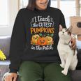 Teacher Halloween Pre-K Teacher Kindergarten Cutest Pumpkins Women Crewneck Sweatshirt, gift for family, gift for coworker