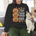 Teacher Halloween Tshirts I Teach The Cutest Pumpkins Women Crewneck Sweatshirt, gift for family, gift for coworker Teacher Halloween Tshirts I Teach The Cutest Pumpkins Women Crewneck Sweatshirt, gift for family, gift for coworker