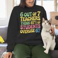 Teacher Overuse 67 Teacher Women Crewneck Sweatshirt, gift for family, gift for coworker