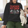 Teacher Pit Crew Race Car Driver Costume Men Women Kids Women Crewneck Sweatshirt, gift for family, gift for coworker
