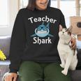Teacher Shark Teacher For Men Women Women Crewneck Sweatshirt, gift for family, gift for coworker Teacher Shark Teacher For Men Women Women Crewneck Sweatshirt, gift for family, gift for coworker