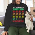 My Teacher Survived 67 Days Of Me School Kids Costume Women Crewneck Sweatshirt, gift for family, gift for coworker My Teacher Survived 67 Days Of Me School Kids Costume Women Crewneck Sweatshirt, gift for family, gift for coworker