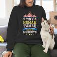 Teacher Tiny Human Tamer This My Circus These Are My Monkeys Women Crewneck Sweatshirt, gift for family, gift for coworker Teacher Tiny Human Tamer This My Circus These Are My Monkeys Women Crewneck Sweatshirt, gift for family, gift for coworker