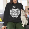 Teacher Of Tiny Humans Preschool Kindergarten Teacher Women Crewneck Sweatshirt, gift for family, gift for coworker
