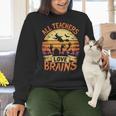 All Teachers Love Brains Halloween Teacher Women Crewneck Sweatshirt, gift for family, gift for coworker