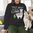 Teachers Testing Day Test Day No Prob Llama Teacher Women Crewneck Sweatshirt, gift for family, gift for coworker Teachers Testing Day Test Day No Prob Llama Teacher Women Crewneck Sweatshirt, gift for family, gift for coworker
