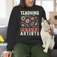Teaching Future Artists For Art Teachers And Lovers For Men Women Girls Kids Women Crewneck Sweatshirt, gift for family, gift for coworker Teaching Future Artists For Art Teachers And Lovers For Men Women Girls Kids Women Crewneck Sweatshirt, gift for family, gift for coworker