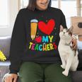 Teens Graduation I Heart My Teachers I Love My Teachers Women Crewneck Sweatshirt, gift for family, gift for coworker Teens Graduation I Heart My Teachers I Love My Teachers Women Crewneck Sweatshirt, gift for family, gift for coworker