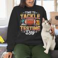 Test Day State Football Tackle Testing Day Sports Teacher Women Crewneck Sweatshirt, gift for family, gift for coworker