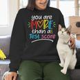 Test Day Teacher Shirt You Are More Than a Test Score Women Women Crewneck Sweatshirt, gift for family, gift for coworker