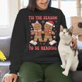 Tis The Season Reading Christmas Shirt Book Lovers Teacher Women Crewneck Sweatshirt, gift for family, gift for coworker Tis The Season Reading Christmas Shirt Book Lovers Teacher Women Crewneck Sweatshirt, gift for family, gift for coworker
