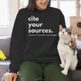 History Teacher Cite Your Sources Women Crewneck Sweatshirt, History Teacher Sweatshirts, gift for family, gift for coworker History Teacher Cite Your Sources Women Crewneck Sweatshirt, History Teacher Sweatshirts, gift for family, gift for coworker