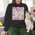 Trick Or Teach Retro Halloween Teacher Look Women Crewneck Sweatshirt, gift for family, gift for coworker Trick Or Teach Retro Halloween Teacher Look Women Crewneck Sweatshirt, gift for family, gift for coworker