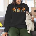 Turkey Reading Books Fall Thanksgiving Teacher Book Lovers Women Crewneck Sweatshirt, gift for family, gift for coworker