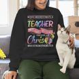 Never Underestimate A Teacher Does All Things Through Christ For Men Women Women Crewneck Sweatshirt, gift for family, gift for coworker Never Underestimate A Teacher Does All Things Through Christ For Men Women Women Crewneck Sweatshirt, gift for family, gift for coworker