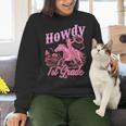 Vintage Howdy First Grade Cowgirl Teacher Western School Women Crewneck Sweatshirt, First Grade Teacher Sweatshirts, gift for family, gift for coworker Vintage Howdy First Grade Cowgirl Teacher Western School Women Crewneck Sweatshirt, First Grade Teacher Sweatshirts, gift for family, gift for coworker