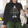 Which Witch Is Which Halloween Grammar Teacher Costume Women Crewneck Sweatshirt, gift for family, gift for coworker Which Witch Is Which Halloween Grammar Teacher Costume Women Crewneck Sweatshirt, gift for family, gift for coworker