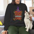 Witchy Halloween Hocus Pocus Everybody Focus Teacher Pumpkin Women Crewneck Sweatshirt, gift for family, gift for coworker