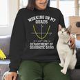 Working On My Quads Algebra Math Gym Teacher Women Crewneck Sweatshirt, gift for family, gift for coworker Working On My Quads Algebra Math Gym Teacher Women Crewneck Sweatshirt, gift for family, gift for coworker