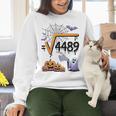 4489 Square Root 67 Math Teacher Halloween Costume Professor Women Crewneck Sweatshirt, gift for family, gift for coworker