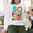 50 Days Of School Teacher Happy 50th Day Of School Kids Women Crewneck Sweatshirt, gift for family, gift for coworker
