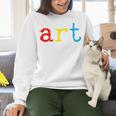 Art Teacher Artists Women Crewneck Sweatshirt, gift for family, gift for coworker