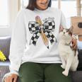 Back To School Hello Fifth Grade Teacher Coquette Pencil Bow Women Crewneck Sweatshirt, gift for family, gift for coworker
